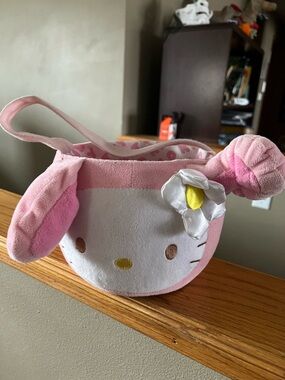 Hello Kitty Pink Plush Easter Basket